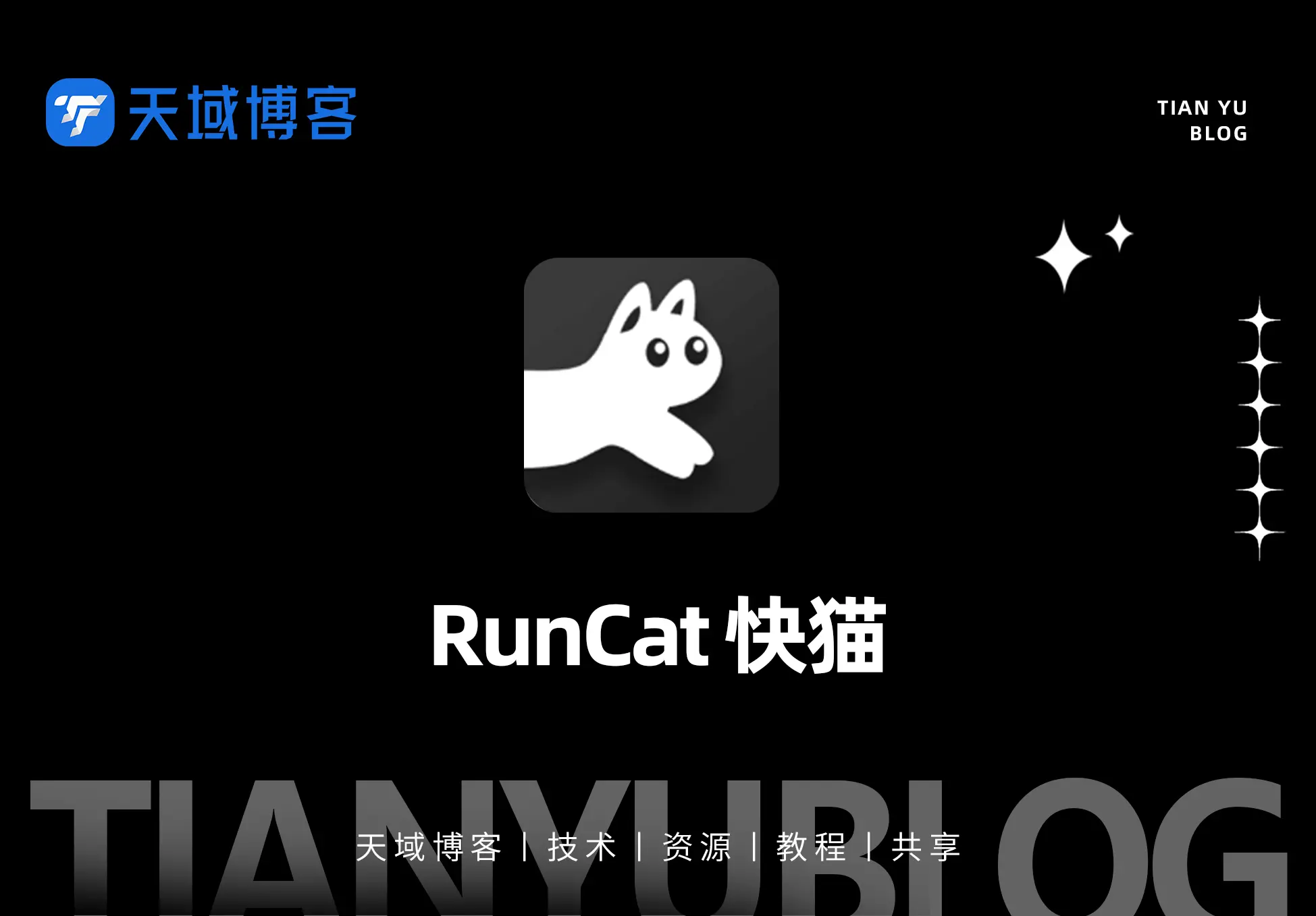 任务栏放一只可以检测CPU的奔跑的猫，超酷的，使用率越高它跑的越快！-天域博客