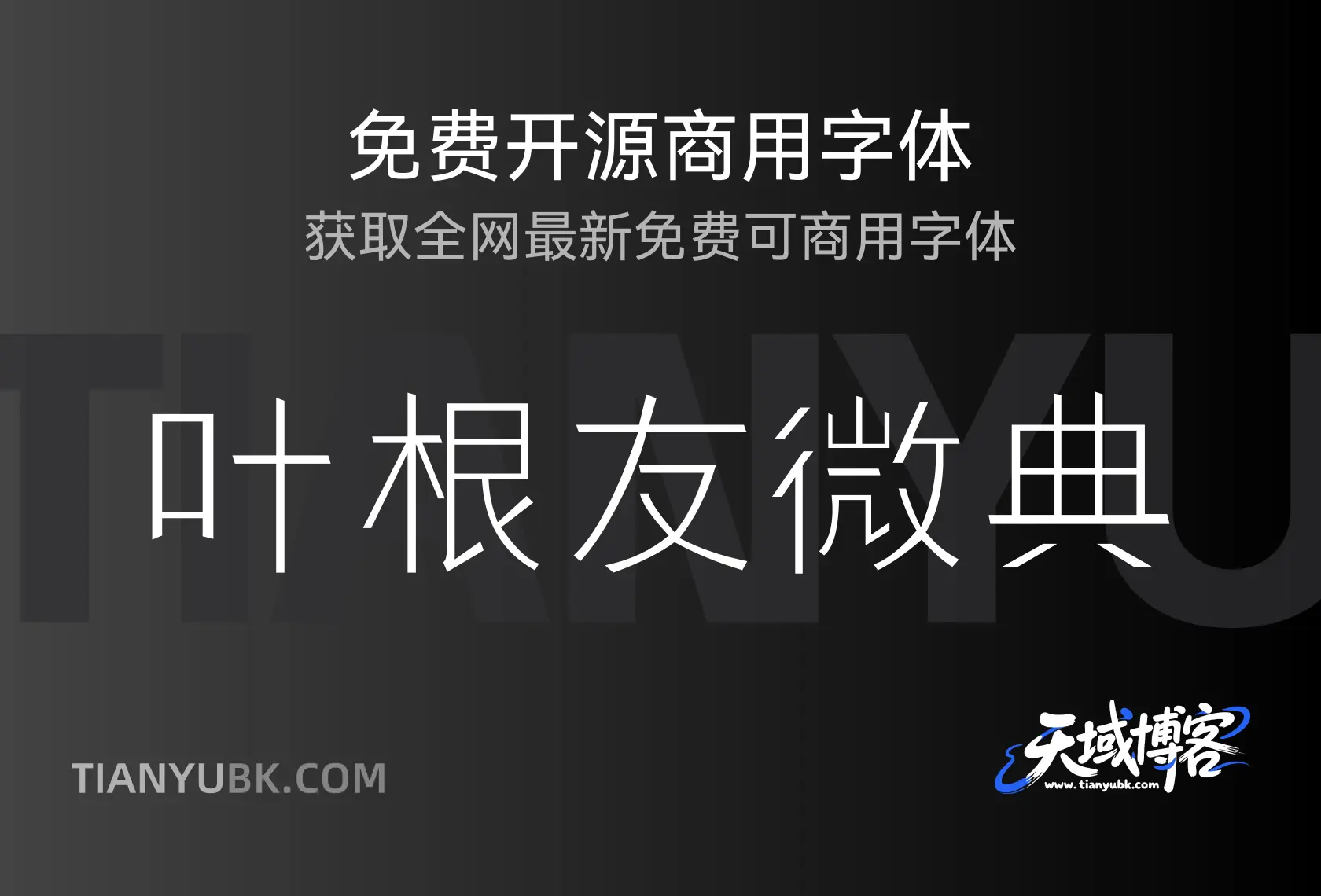 叶根友微典字体：古朴典雅尽显传统韵味-天域博客